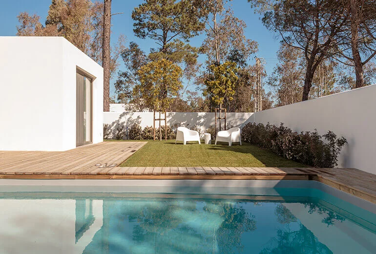 Poolside condo